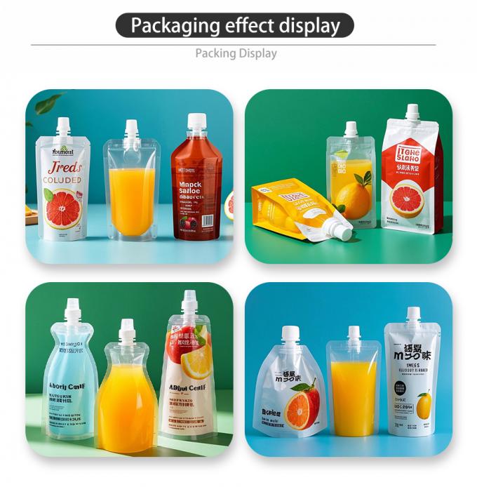 custom spout pouch packaging bags - leakproof & resealable for liquidsâ€‹
