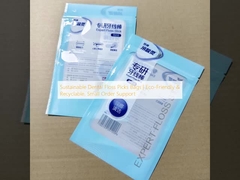 El hilo dental sostenible recoge bolsas. Eco-amigable y reciclable, apoyo para pedidos pequeños