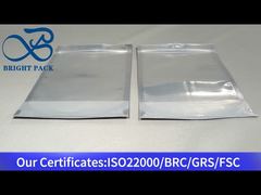 bolsa de pie de papel de aluminio transparente