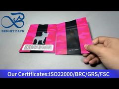 bolsa con cierre de cremallera y base estable para cannabis con ventana transparente