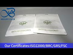 bolsa ziplock de pie para accesorios de baño