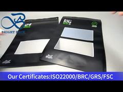 bolsa ziplock de pie con ventana transparente