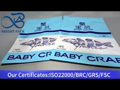 bolsa ziplock de pie para merluza negra patagónica