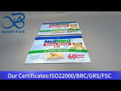 bolsa ziplock de pie azul