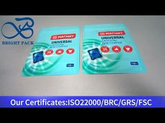 bolsa con cremallera de pie con vaina de lavandería azul