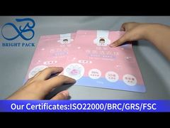 bolsa de pie para cápsulas de lavandería rosa