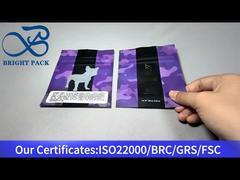 Bolso chino pequeño a prueba de niños con ventana transparente.