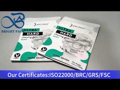 Bolsa ziplock pequeña blanca para chicle 100g