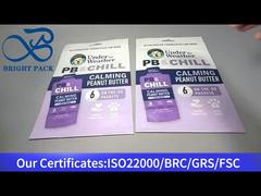 Bolsa de embalaje de alimentos para mascotas para mantequilla de maní