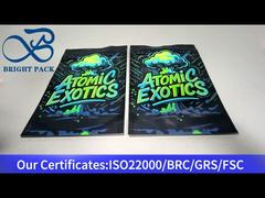 bolsa de pie compuesta de papel de aluminio con ventana transparente