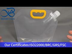 bolsa transparente con boquilla portátil de gran capacidad