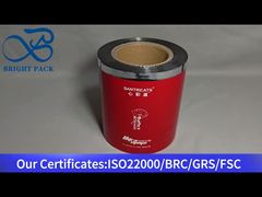 Película de papel de aluminio rojo de grado alimenticio