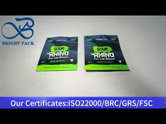 Bolsa mylar personalizada a prueba de niños verde 10g