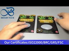 bolsas marrones con cremallera a prueba de niños con patente estadounidense