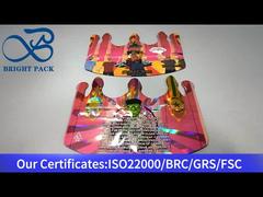 Bolsas de láser impresas de doble cara con forma de corona irregulares