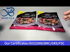 Bolsa de plástico con ventana transparente para el embalaje de alimentos