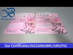 Bolsa de cremallera de pie rojo para cápsulas de detergente para ropa