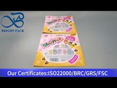 bolsa de plástico de colores con ventana transparente para juguetes infantiles