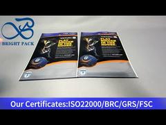 bolso de plástico de aluminio negro con ventana transparente