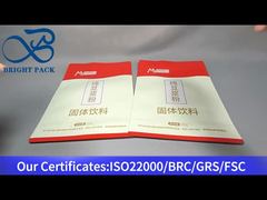 bolsa con cierre de pie para leche de soja en polvo 500g