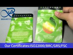 bolsa de mylar verde pequeña a prueba de niños