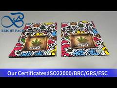 bolsa con cierre de cremallera a prueba de niños, táctil, con película colorida