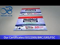 bolsa de plástico resellable de pie púrpura