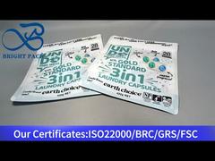 Bolsa stand up blanca para cápsulas de lavandería 420g