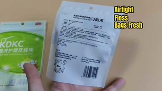 Bolsas herméticas para palitos de hilo dental para almacenamiento de cuidado dental y suministros portátiles de higiene bucal