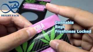 Bolsas resellables Mylar Ziplock para cannabis