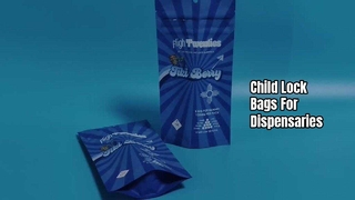 Bolsa de cannabis con cierre para niños, venta al por mayor patentada en EE. UU. para las necesidades de dispensarios de la UE y EE. UU.