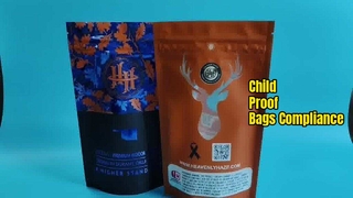 Bolsas Ziplock a prueba de niños patentadas en EE. UU. para las necesidades de cumplimiento de los dispensarios de cannabis