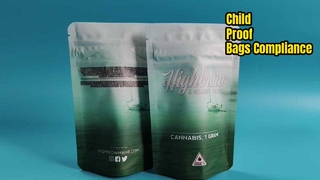 Bolsas con cremallera a prueba de niños patentadas en EE. UU. para las necesidades de cumplimiento de los dispensarios de cannabis