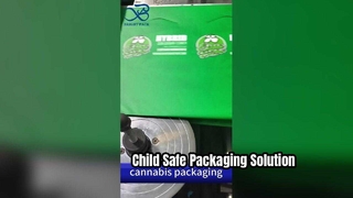 Bolsa con cierre para niños de cannabis, hermética al por mayor B2B compatible con patente de EE. UU.