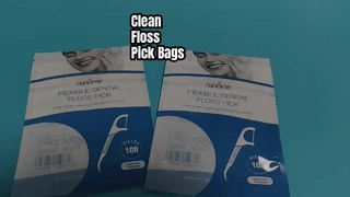 Bolsa de selección de hilo dental flexible a granel resellable sanitario para marcas de cuidado bucal