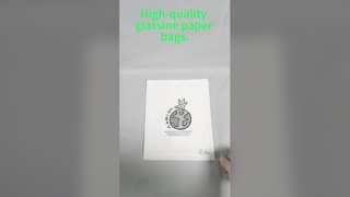 Bolsas de papel glassine reciclado con certificación FSC con alta transparencia y 100% biodegradables para prendas de vestir