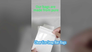 Bolsas de vidrio de 22 mm 100% biodegradables y altamente transparentes para barras rápidas y envases de alimentos