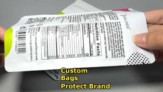 Bolsas de plástico resellables impresas personalizadas a granel