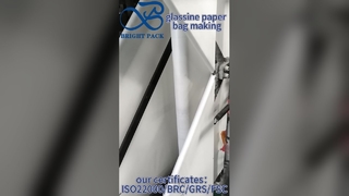 Impresión personalizada al por mayor de bolsas de papel glassine de calidad alimentaria para marcas de panadería y dulces