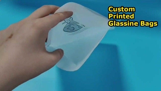 Venta al por mayor de bolsas de papel glassine con impresión personalizable de fábrica china