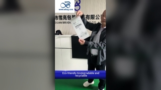 Bolsas de papel de vidrio impresas a medida biodegradables de 40 g para envases ecológicos