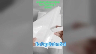 Bolsas de papel de vidrio translúcidas ecológicas con sello autoadhesivo