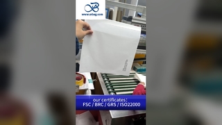 Bolsas de papel de vidrio translúcido personalizables y respetuosas con el medio ambiente para envases de ropa de primera calidad