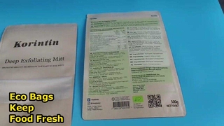 Bolsas sostenibles de papel Kraft con cremallera para almacenamiento de alimentos y necesidades minoristas ecológicas