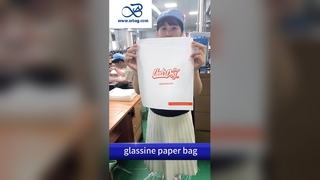 Bolsa de 40 g de bolsas de papel de vidrio biodegradables con banda autoadhesiva para marcas ecológicas