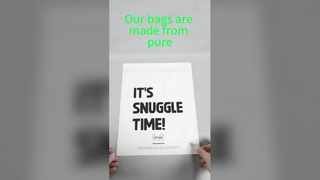 bolso del anuncio publicitario de la ropa del papel puro del glassine 40g con la tira adhesiva autosellante y Pac completamente reciclable