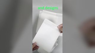 Bolsas de papel glassine translúcido biodegradables personalizables para empaque de camisetas