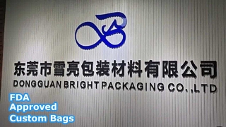Bolsas de plástico con logotipo personalizado aprobadas por la FDA al por mayor