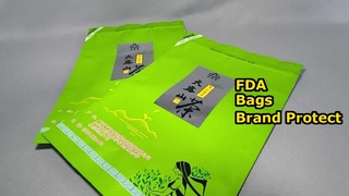 Bolsas de plástico impresas resellables que cumplen con la FDA