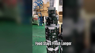 Película de preservación de frescura de grado alimenticio de alta barrera de película en rollo de envasado de alimentos